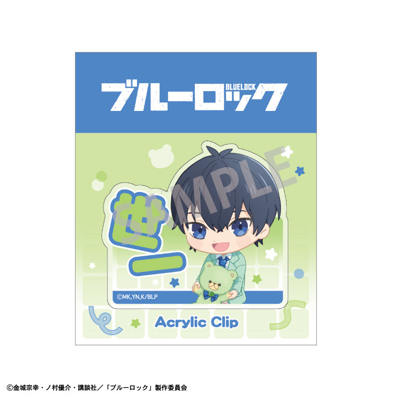 ブルーロック_アクリルクリップ_潔 世一_テディベア描き起こし