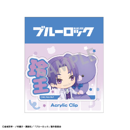 ブルーロック_アクリルクリップ_御影 玲王_テディベア描き起こし