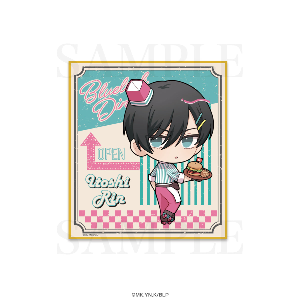 ブルーロック_BLUE LOCK DINERミニ色紙 / 糸師 凛