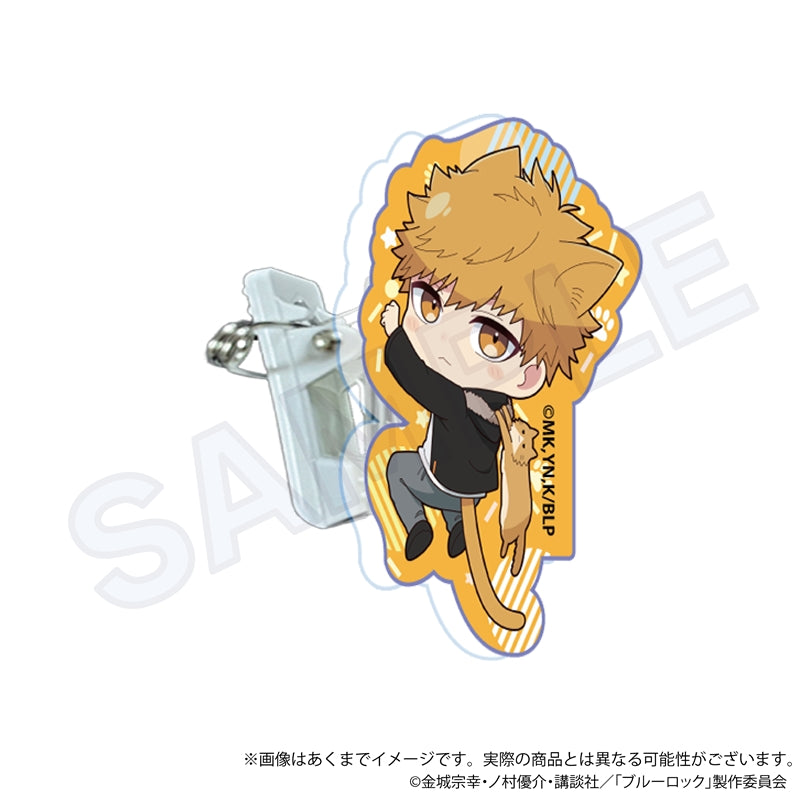 ブルーロック_アクリルクリップ ひっつきにゃんver.　國神　錬介