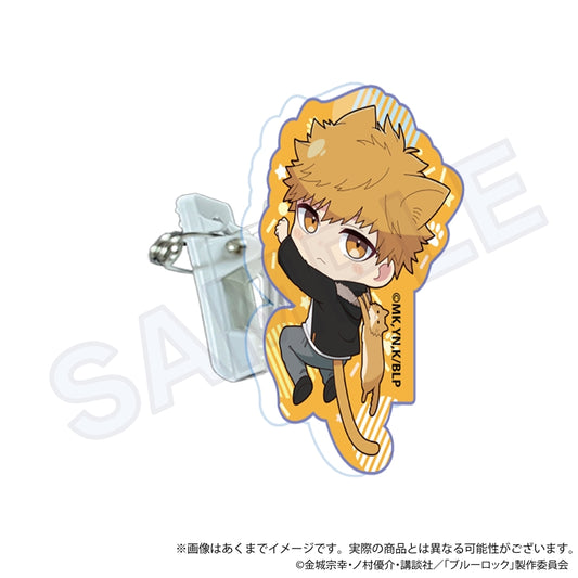 ブルーロック_アクリルクリップ ひっつきにゃんver.　國神　錬介