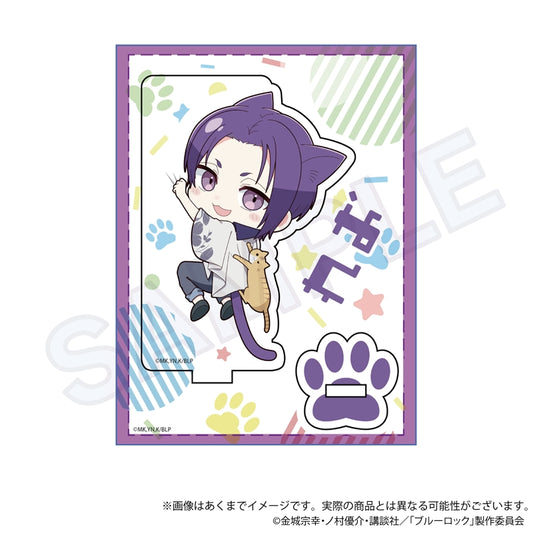 ブルーロック_ミニキャラスタンド ひっつきにゃんver.　御影　玲王