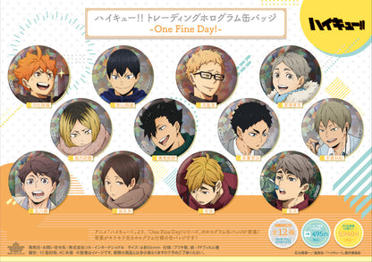 ハイキュー!!_トレーディングホログラム缶バッジ -One Fine Day!-【コンプリートBOX】