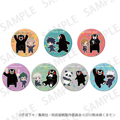 呪術廻戦_きらきら缶バッジ+75 くまモンといっしょver. 狗巻棘