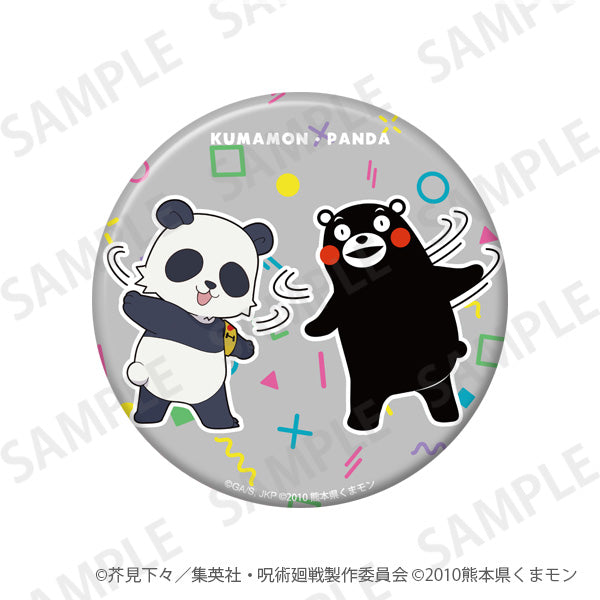 呪術廻戦_きらきら缶バッジ+75 くまモンといっしょver. パンダ