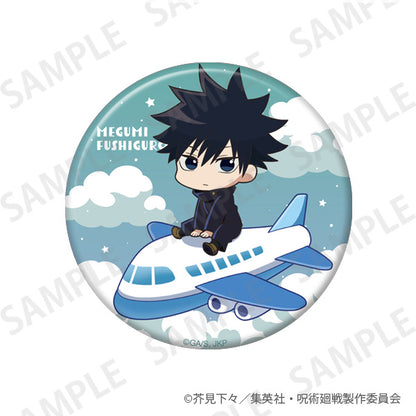 呪術廻戦_きらきら缶バッジ+75 飛行機ver. 伏黒恵