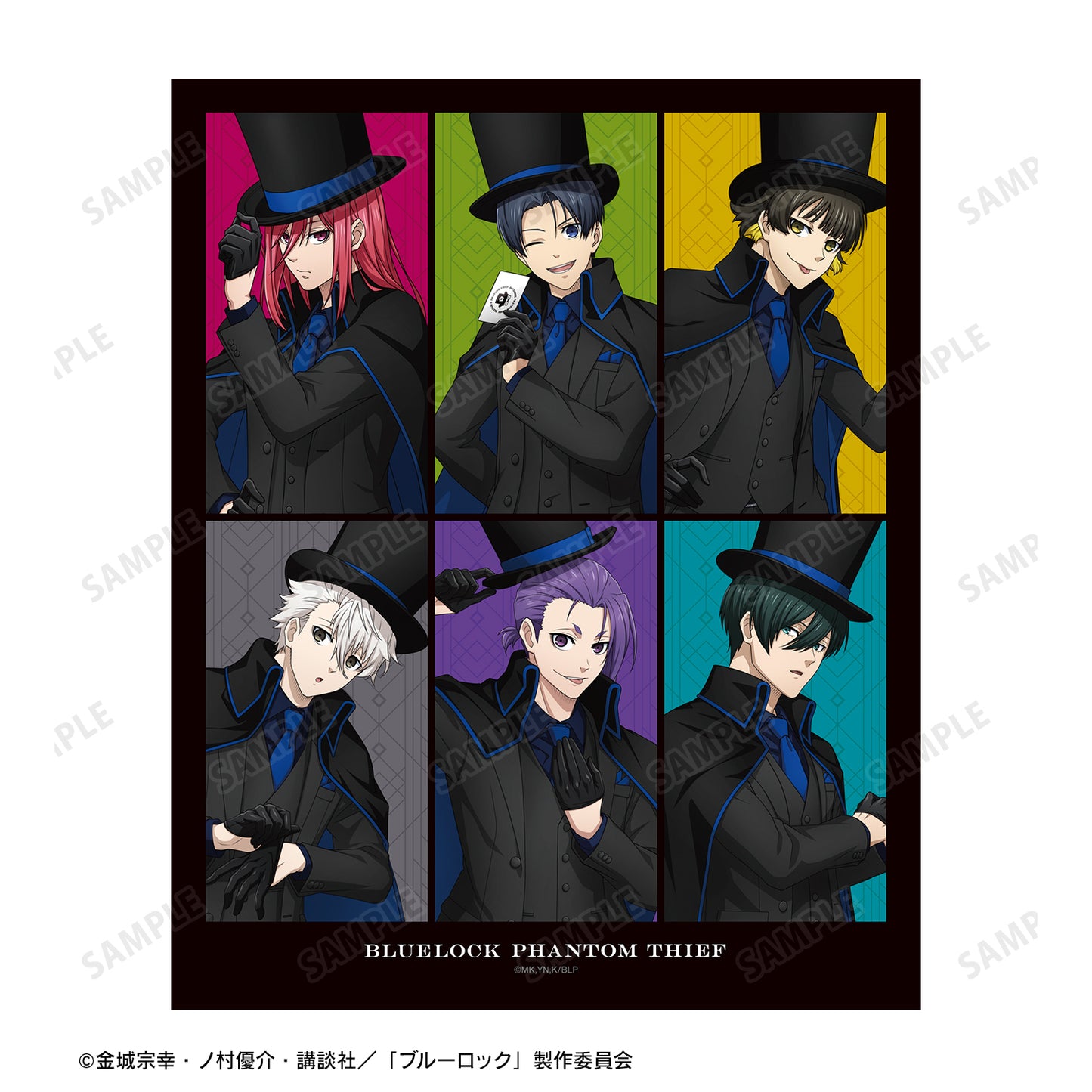 ブルーロック_描き下ろし 集合 怪盗団ver. キャンバスボード