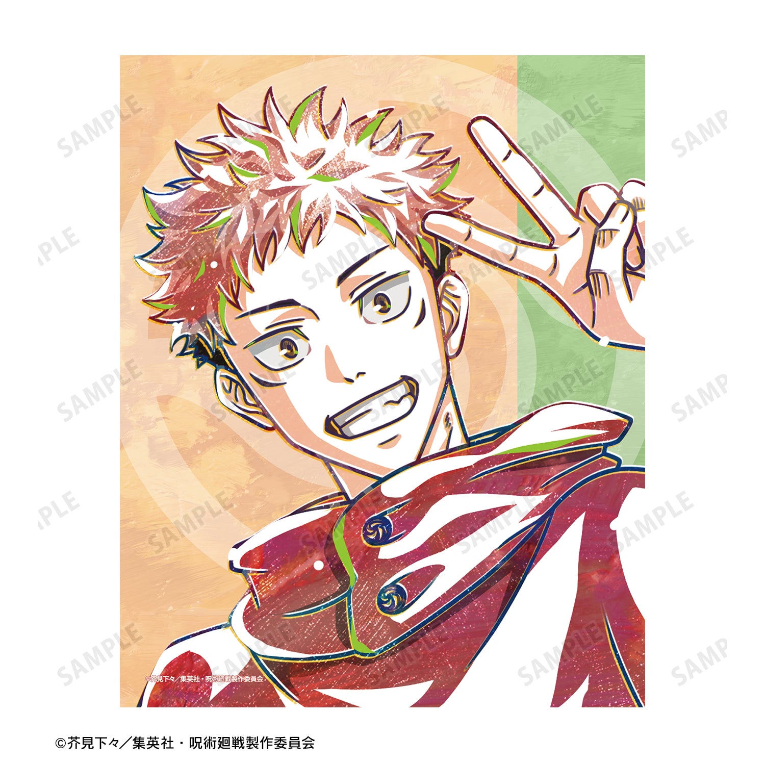 呪術廻戦_虎杖悠仁 Ani-Art キャンバスボード