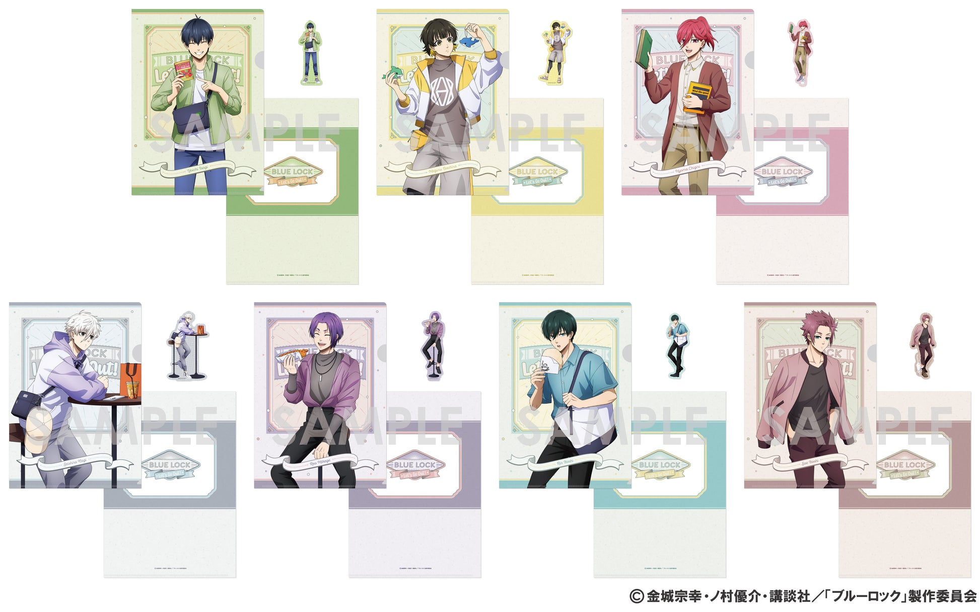 ブルーロック_クリアファイル&ダイカットステッカー ～Let's Go Out! 2～ 4.凪 誠士郎