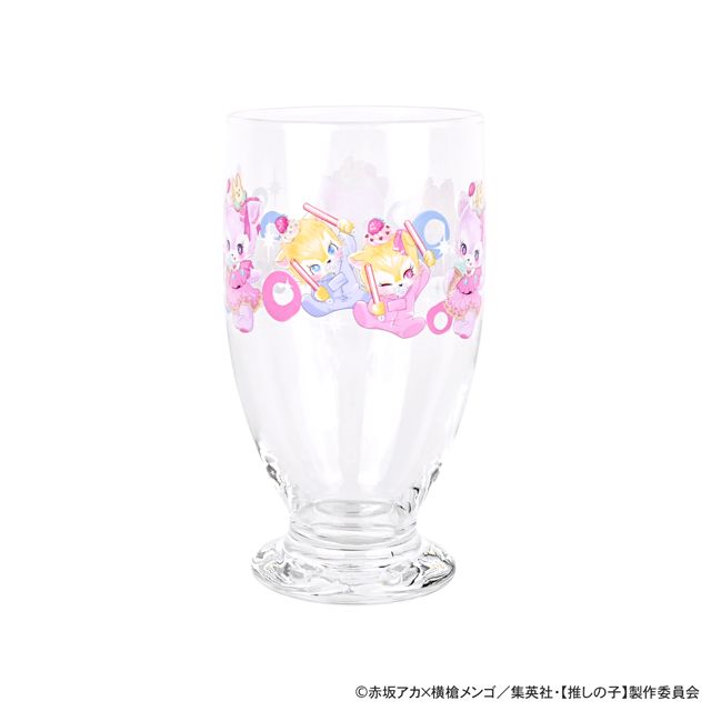 【推しの子】_MAKIコラボ アデリアレトロ台付グラス（アイ・アクア・ルビー）