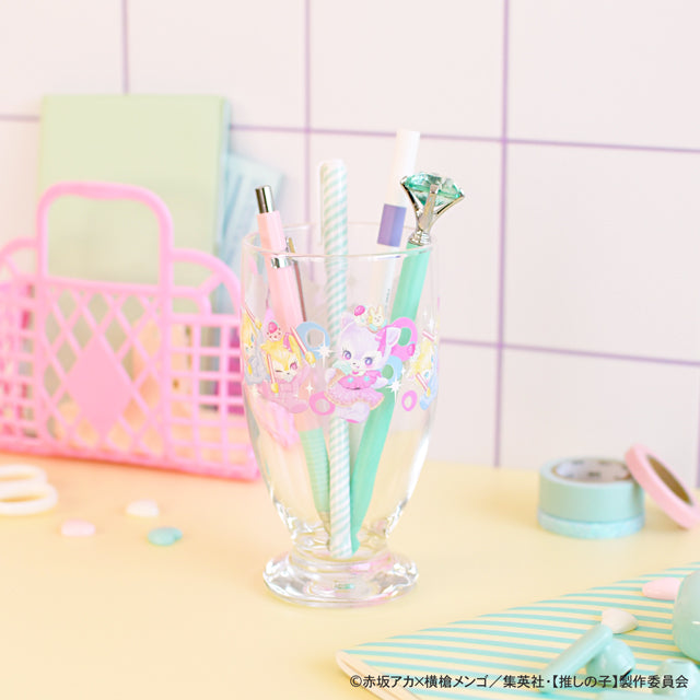 【推しの子】_MAKIコラボ アデリアレトロ台付グラス（アイ・アクア・ルビー）