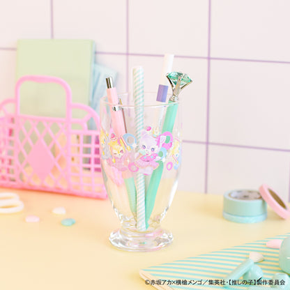 【推しの子】_MAKIコラボ アデリアレトロ台付グラス（アイ・アクア・ルビー）