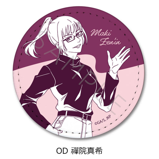 呪術廻戦 2期_第3弾 レザーバッジ(丸形) OD 禪院真希