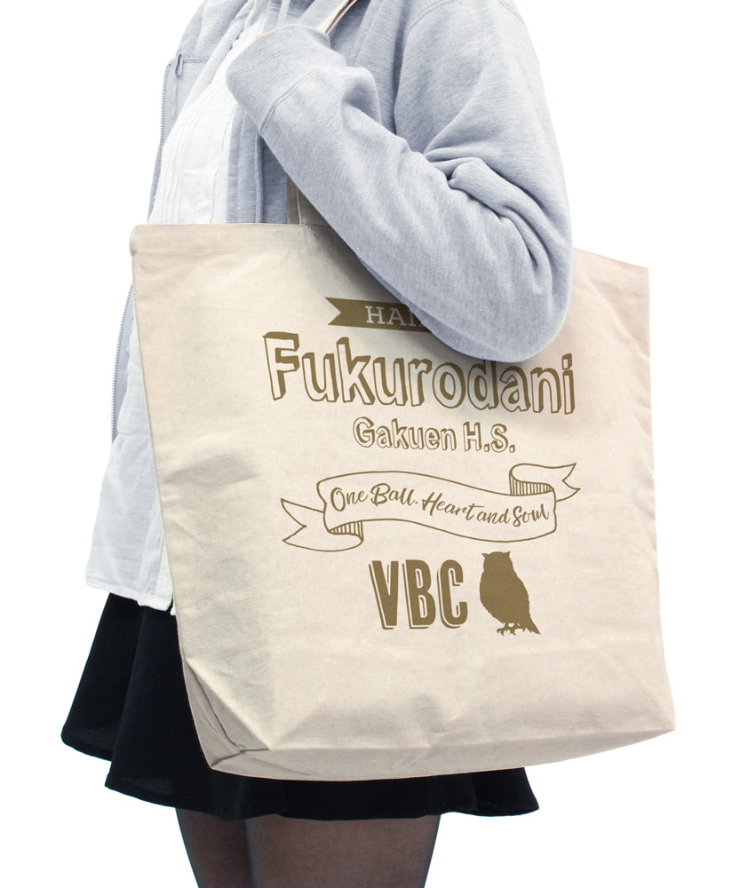 ハイキュー!!_梟谷学園高校バレーボール部 ラージトート/NATURAL
