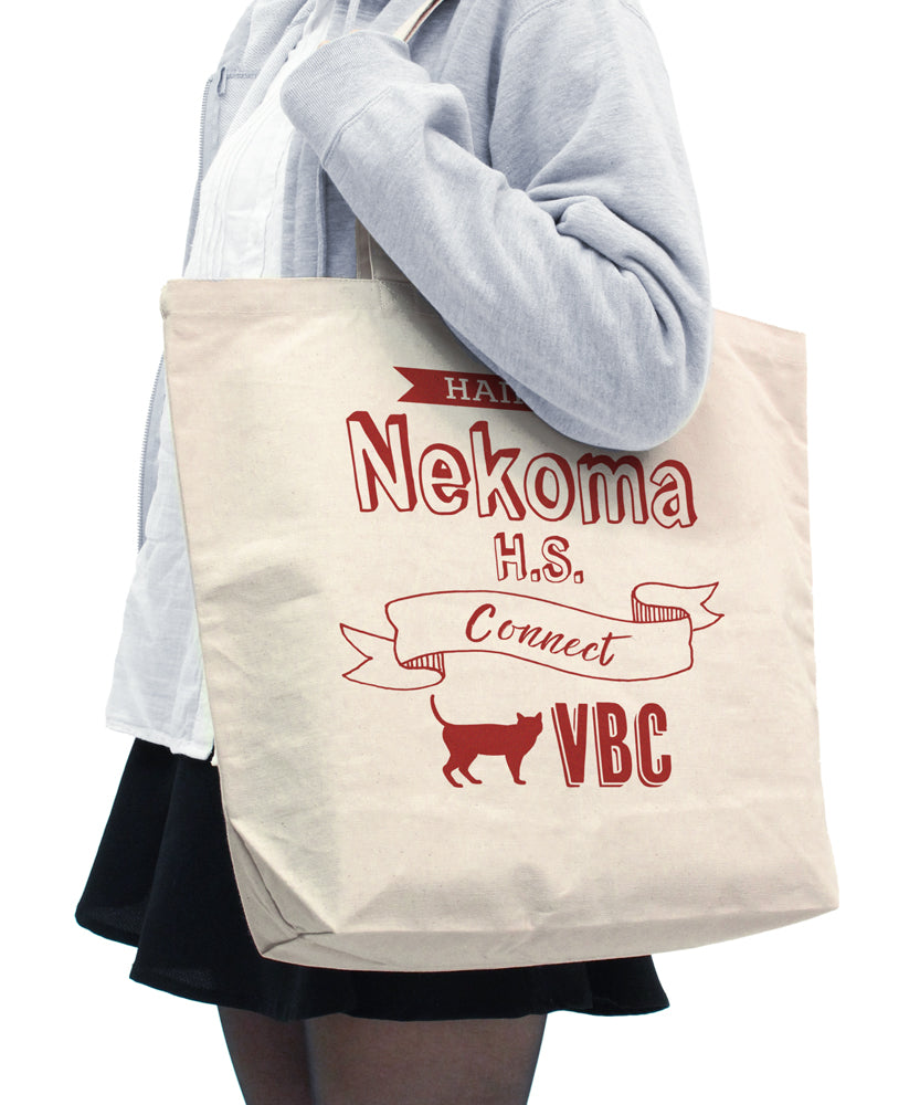 ハイキュー!!_音駒高校バレーボール部 ラージトート/NATURAL