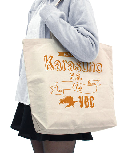 ハイキュー!!_烏野高校排球部 ラージトート/NATURAL