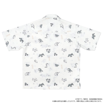 呪術廻戦　第2期_オープンカラーシャツ／伏黒の式神　【白】