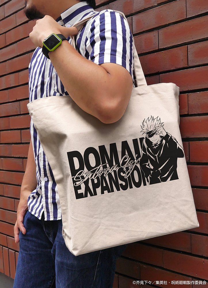 呪術廻戦_五条 悟 ラージトート/NATURAL