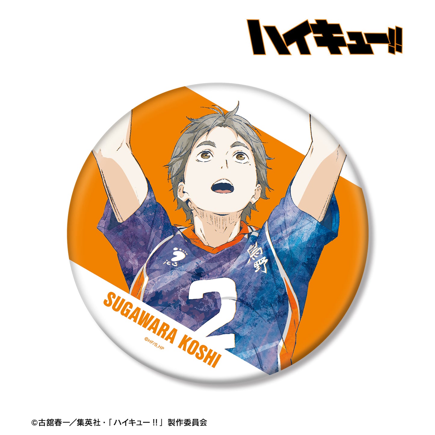 ハイキュー!!_菅原孝支 Ani-Art 第3弾 BIG缶バッジ