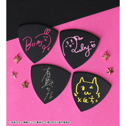 【推しの子】_FERNANDESコラボ 描き下ろし ロックバンドver. アイ&ルビー&有馬かな&MEMちょ ピックセット