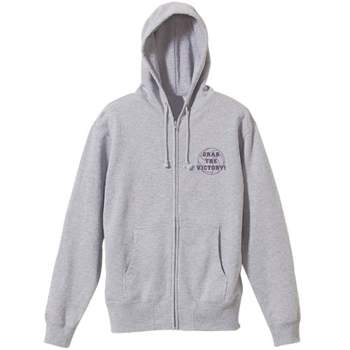 ハイキュー!!_白鳥沢学園高校バレーボール部 応援ジップパーカー/MIX GRAY