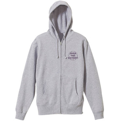 ハイキュー!!_白鳥沢学園高校バレーボール部 応援ジップパーカー/MIX GRAY