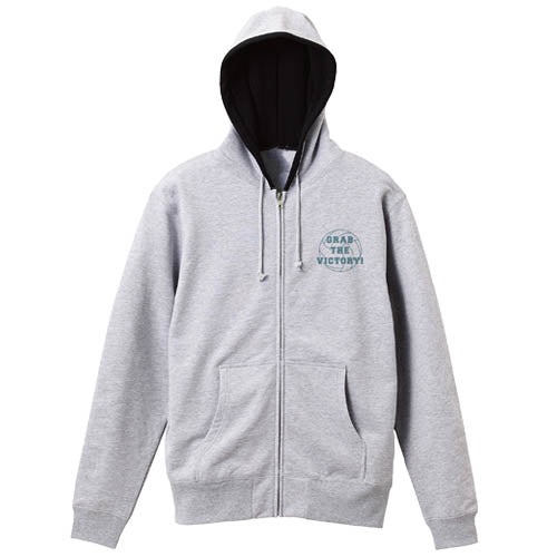 ハイキュー!!_青葉城西高校バレーボール部 応援ジップパーカー/MIX GRAY×BLACK