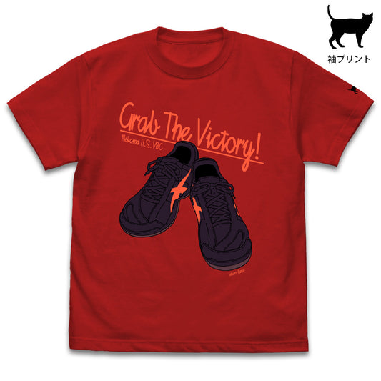 ハイキュー!! TO THE TOP_黒尾鉄朗シューズ Tシャツ/RED-