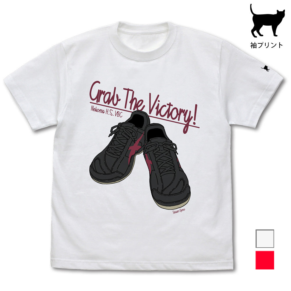 ハイキュー!! TO THE TOP_黒尾鉄朗シューズ Tシャツ/WHITE-