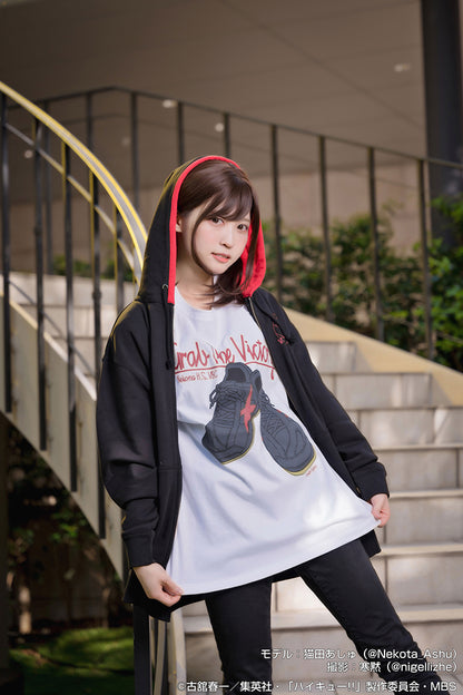 ハイキュー!! TO THE TOP_黒尾鉄朗シューズ Tシャツ/WHITE-