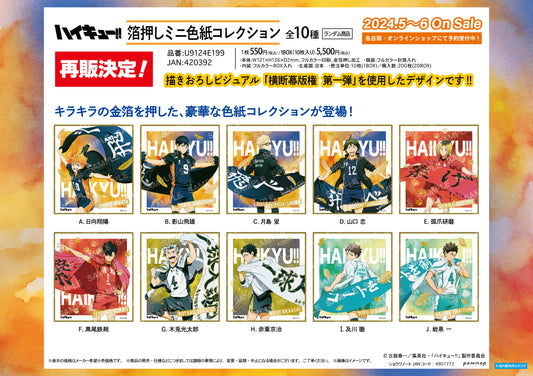 ハイキュー!!_箔押しミニ色紙コレクション-横断幕版権 第一弾-＜再版＞【BOX】