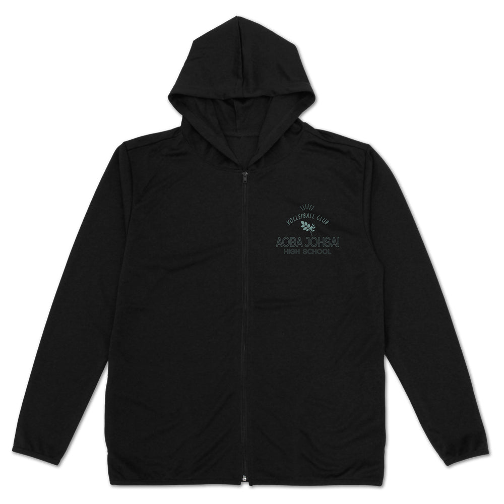 ハイキュー!!_青葉城西高校バレーボール部 薄手ドライパーカー/BLACK