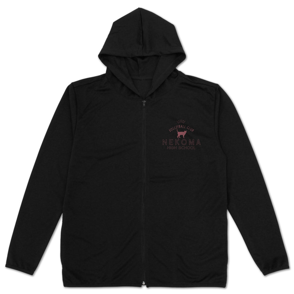 ハイキュー!!_音駒高校バレーボール部 薄手ドライパーカー/BLACK