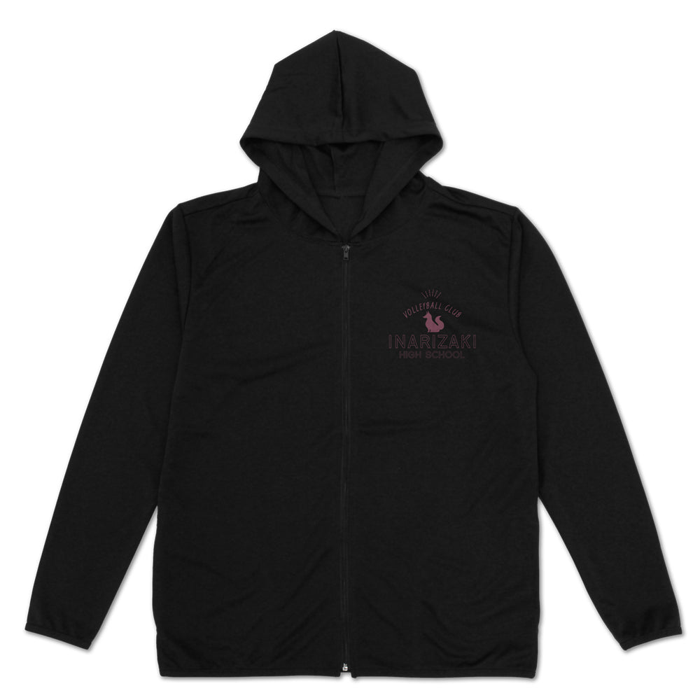 ハイキュー!!_稲荷崎高校バレーボール部 薄手ドライパーカー/BLACK