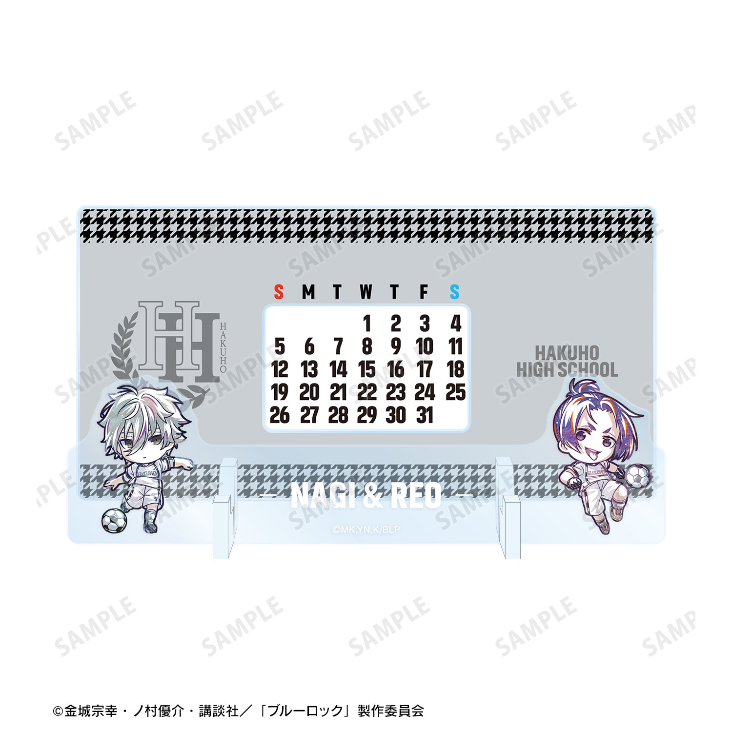 ブルーロック_凪 誠士郎&御影 玲王 デフォルメAni-Art 卓上アクリル万年カレンダー