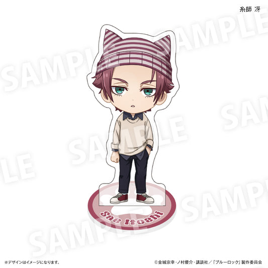 ブルーロック_ミニアクリルスタンド　耳ニットVer.　糸師 冴