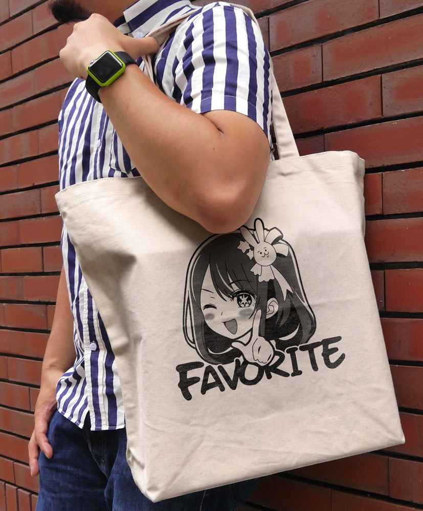 【推しの子】_アイ無限恒久永遠推し!!! ラージトート/NATURAL