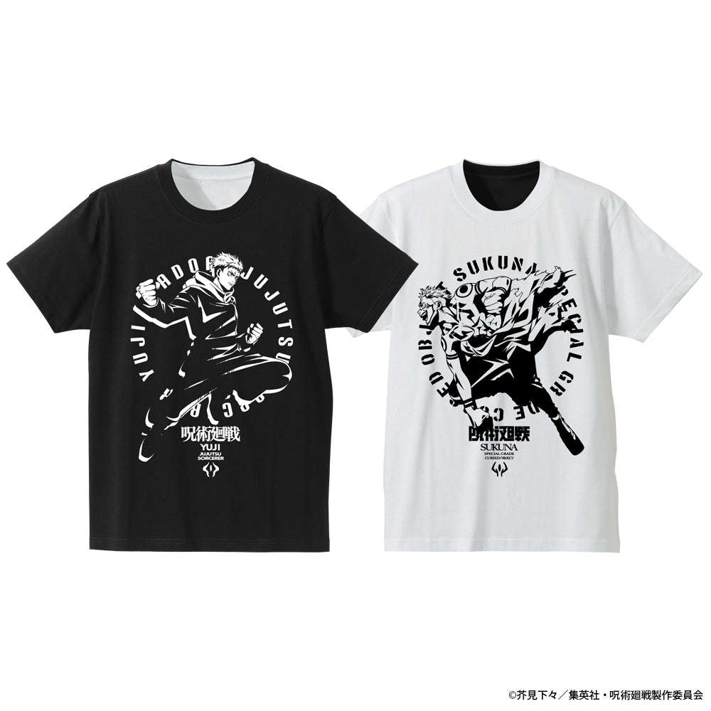 呪術廻戦_虎杖 悠仁 / 宿儺 リバーシブルTシャツ/BLACK×WHITE-