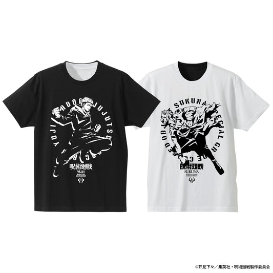 呪術廻戦_虎杖 悠仁 / 宿儺 リバーシブルTシャツ/BLACK×WHITE-