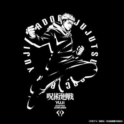 呪術廻戦_虎杖 悠仁 / 宿儺 リバーシブルTシャツ/BLACK×WHITE-