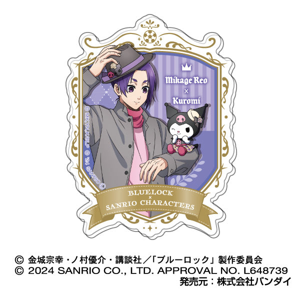 ブルーロック×サンリオキャラクターズ_アクリルバッジ 【BOX】