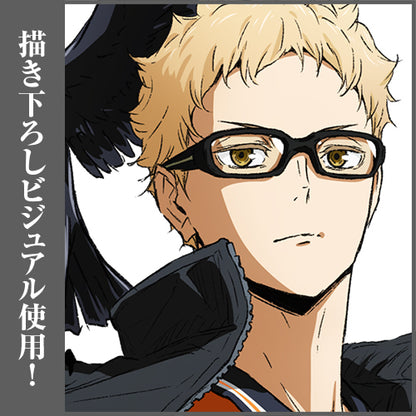 ハイキュー!!_65mm_月島蛍 缶バッジ Ver.2.0