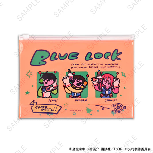 ブルーロック_水沢石鹸コラボ　ガゼットスライダーポーチ（サッカーボール星人を追え！）