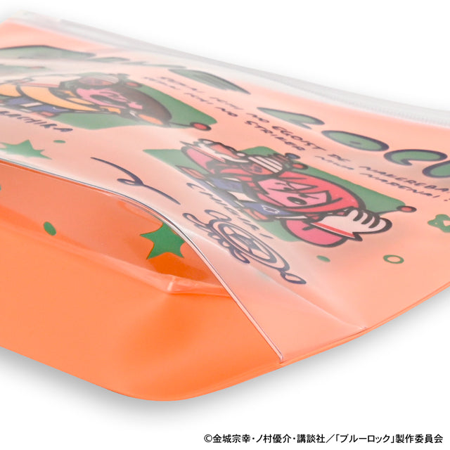 ブルーロック_水沢石鹸コラボ　ガゼットスライダーポーチ（サッカーボール星人を追え！）