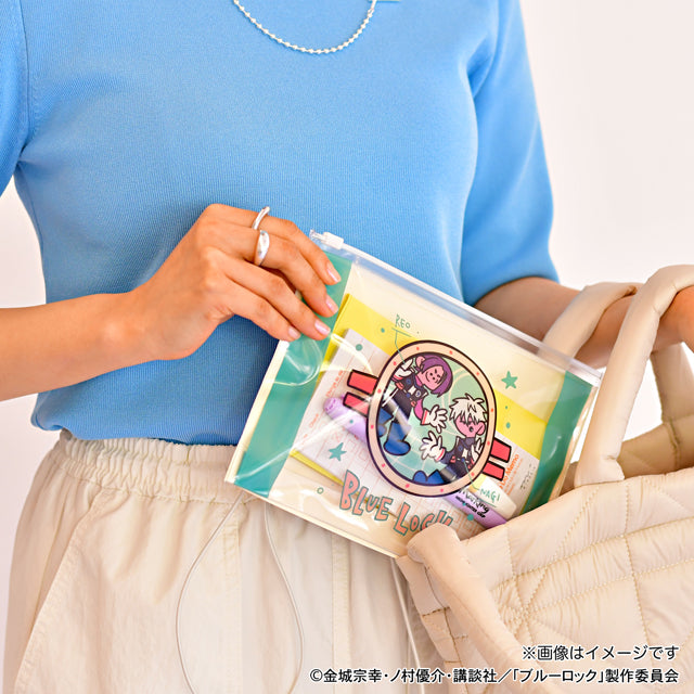 ブルーロック_水沢石鹸コラボ　ガゼットスライダーポーチ（宇宙の船窓から）