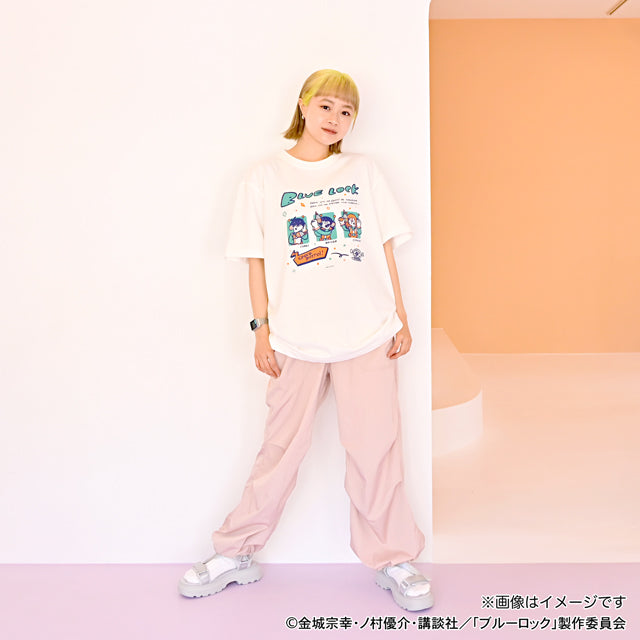 ブルーロック_水沢石鹸コラボ　ビッグTシャツ（サッカーボール星人を追え！）
