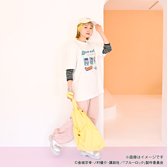 ブルーロック_水沢石鹸コラボ　ビッグTシャツ（サッカーボール星人を追え！）