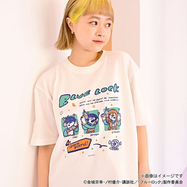 ブルーロック_水沢石鹸コラボ　ビッグTシャツ（サッカーボール星人を追え！）