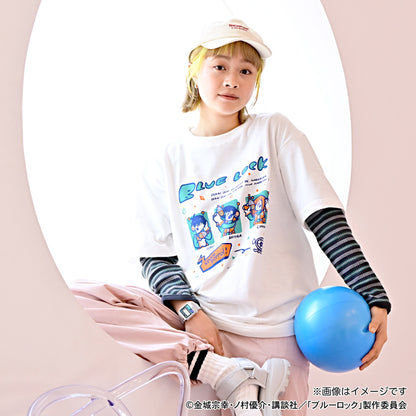 ブルーロック_水沢石鹸コラボ　ビッグTシャツ（サッカーボール星人を追え！）