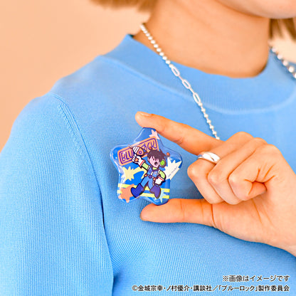 ブルーロック_水沢石鹸コラボ　星型缶バッジ（潔 世一）